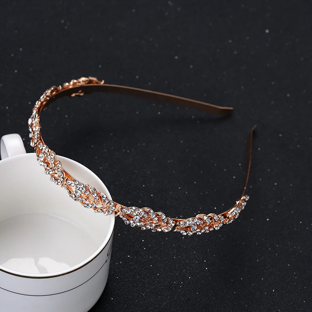 

Rhinestone Headband Sparkling Shiny Elegant Wedding Party Prom Glitter Crystal Hair Accessory Women Rhinestone Headband