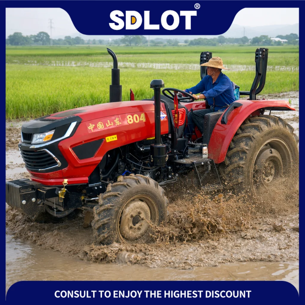 Customized 80HP 4WD Farm Tractor – Compatible with Plow / Loader / Mower – Chat for Solution