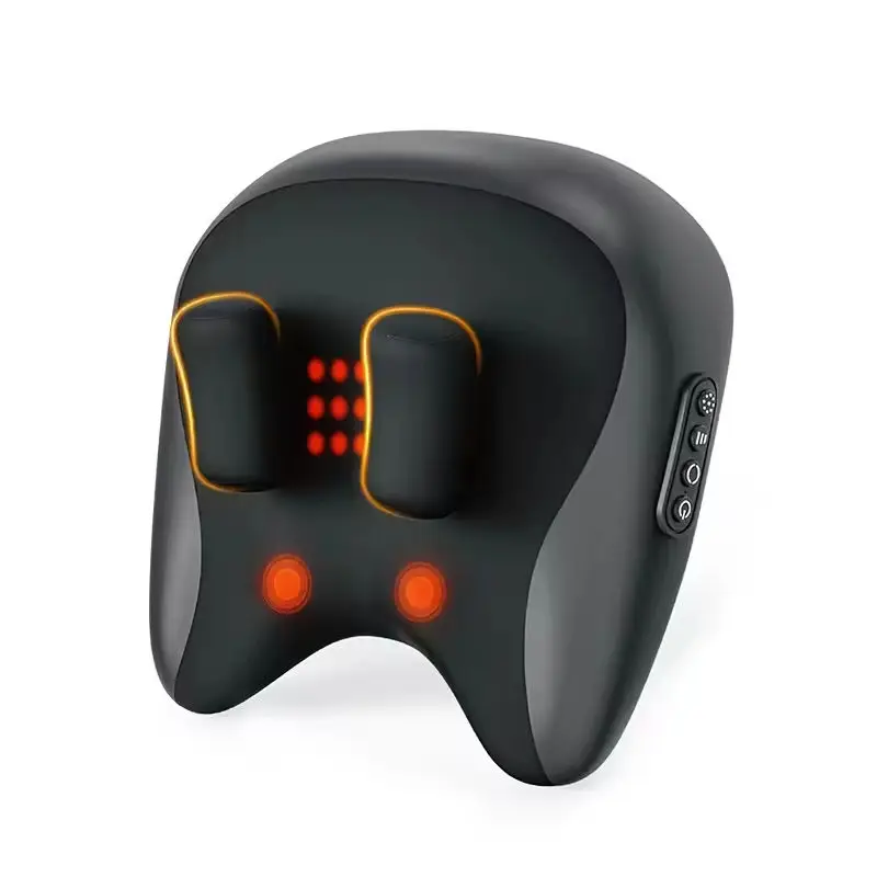 

Neck and Shoulder Massager, 6D Kneading Trapezius Muscle Relaxation Pillow, Portable Vibrating Cervical Massage Pillow