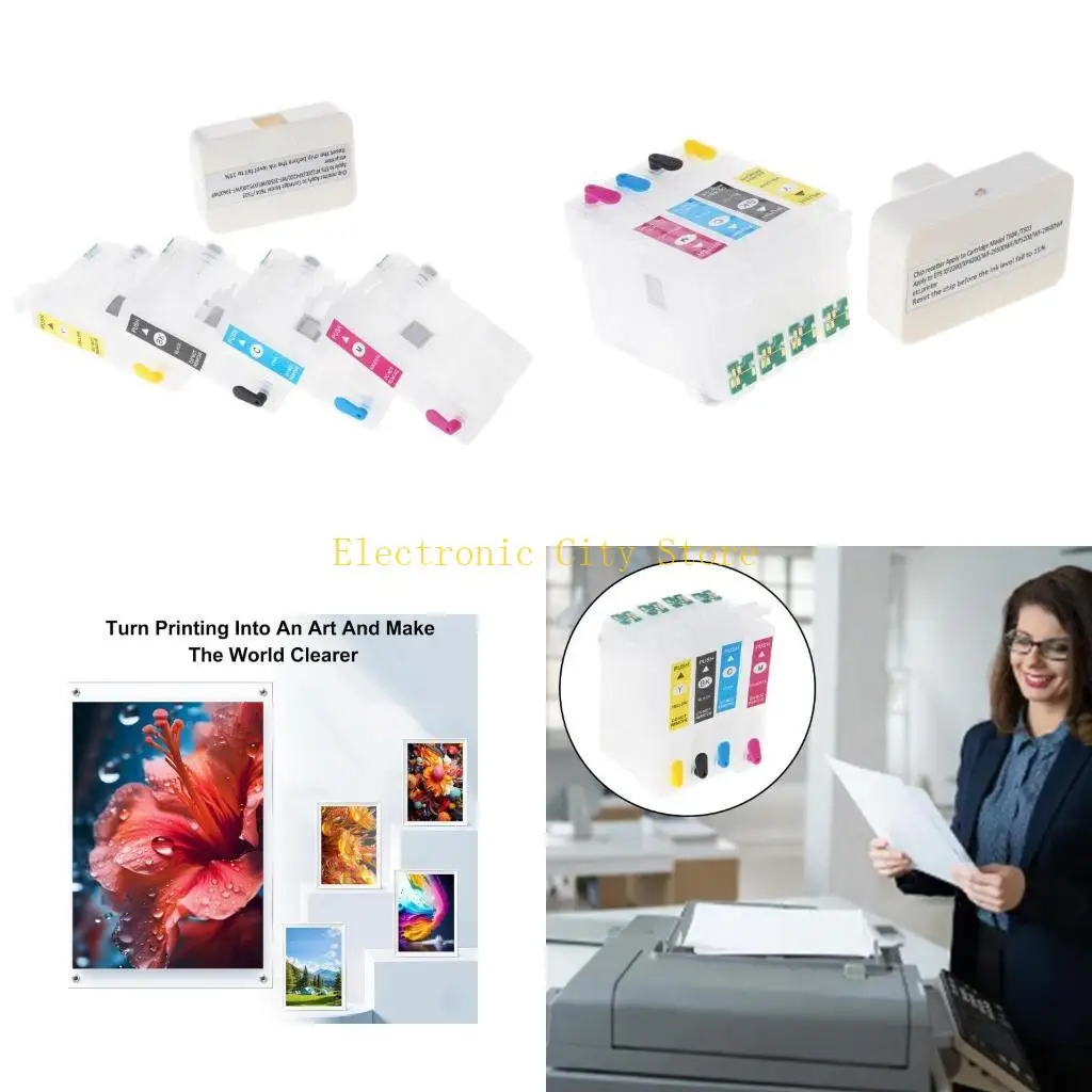 

Multi ИСПОЛЬЗОВАНИЕ 604XL Черновой картридж, включающий сброс чипа, совместимый с XP2200/XP4200/WF-2950 модели принтеров HU8D