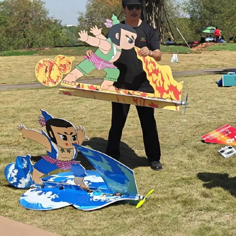 เครื่องบินบังคับวิทยุรุ่นใหม่ปี 2025 ตัวละครในตำนานจีน ฮูลัว วัสดุ EPP ทนทานต่อการตก ชุดประกอบเครื่องบิน 3 มิติ ของเล่นเครื่องบินบังคับวิทยุ ของขวัญ