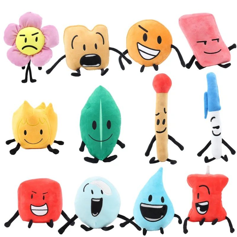 Battle for Dream Island Toy Bfdi Kawaii Animal Soft Figurine Pillow Cushion Game Peripheral Collectible Doll Kids Children Gifts