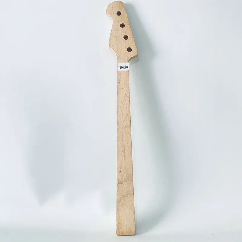 

EN562 Raw Materials Electric Bass Neck 4 String Version Maple Wood NO Treussrod NO Fingerboard for DIY Unfinished