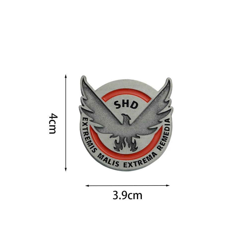 Strategic Homeland Division Logo Badge Shooting Game Pin Vintage Metal Lapel Pin Gamer Collection Gift