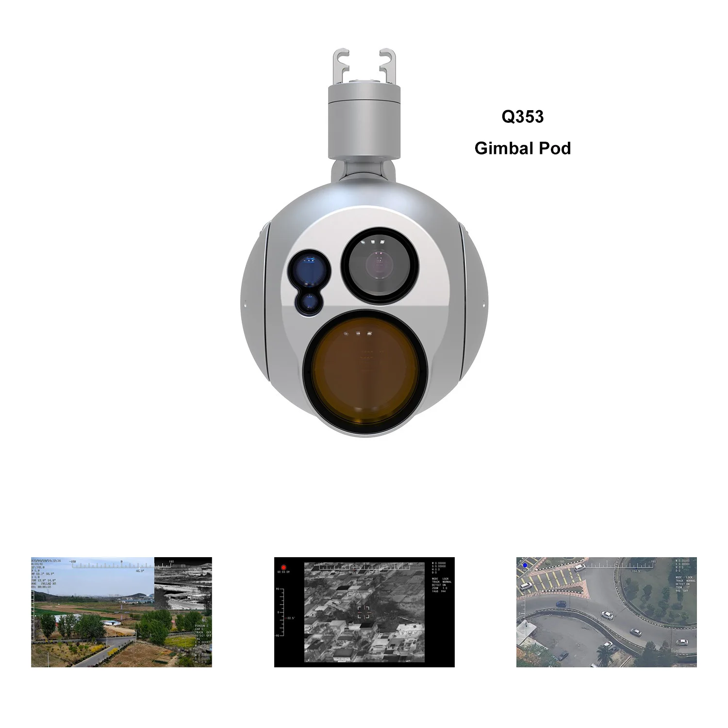 YAHREE Telecamera con giunto cardanico Q353 AI ad alta risoluzione 1280 Imaging 360 °   Controllo della sicurezza e dell'uso industriale Telecamera con giunto cardanico AI