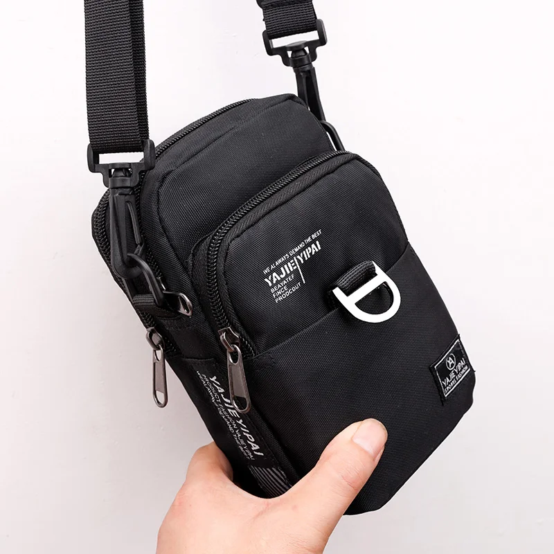 

Men's Ox Cloth Crossbody Bag Single oulder Waterproof Mobile Phone Waist Pa Casual Sports Small Bapa
