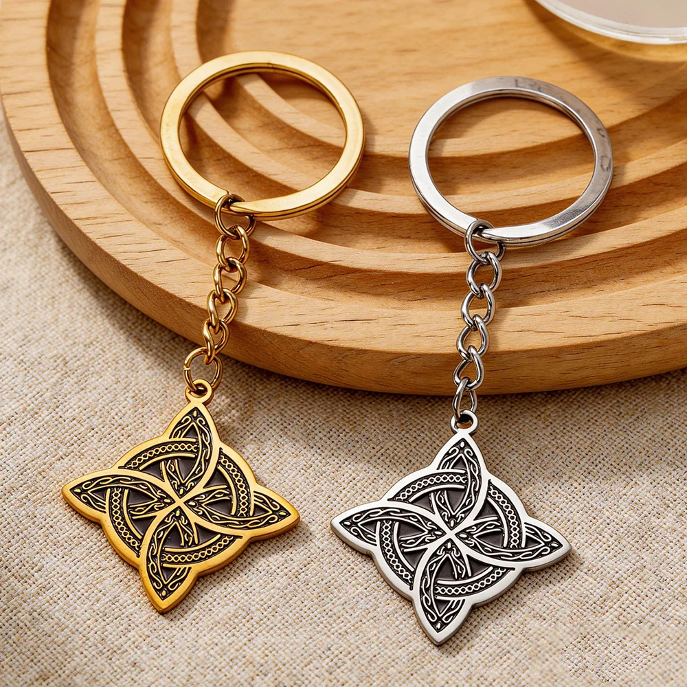 rune keychain Viking Keychain For Men Women Vintage Odin Runes Pendants Key Chains Amulet Jewelry Gift
