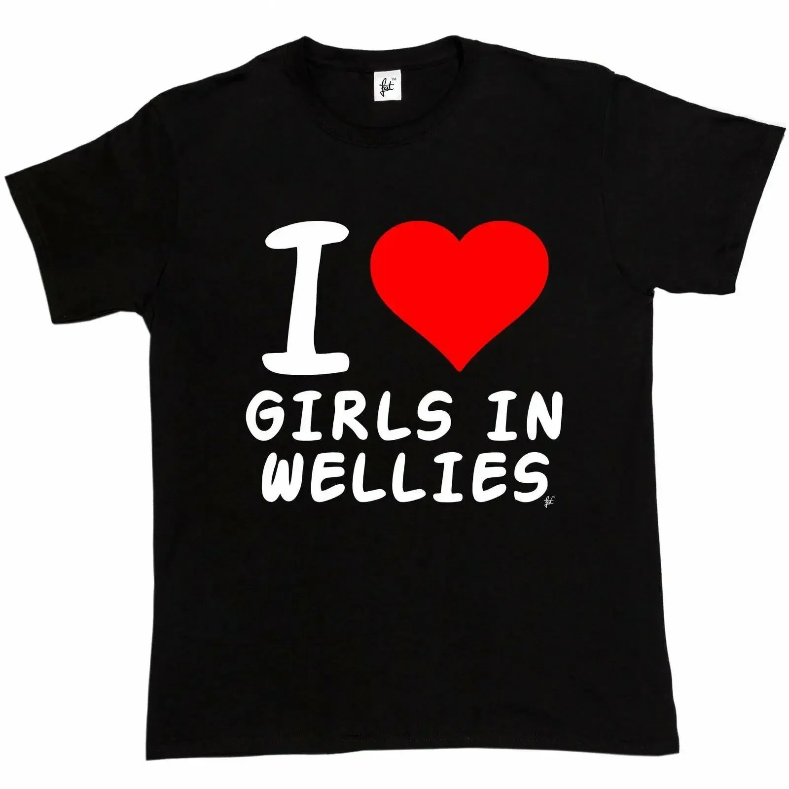I Love Girls In Wellies Music Dance Camping Festival Mens T Shirt vintage Washed Unisex Casual homme Breathable Soft fashion