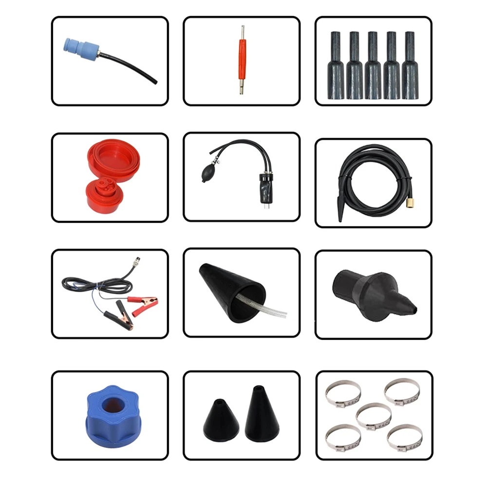

OEM Smoke Machine Car Trucks EVAP Leak Detector with Air Pressure Analyzer Automobile Piping System Diagnostic Tool