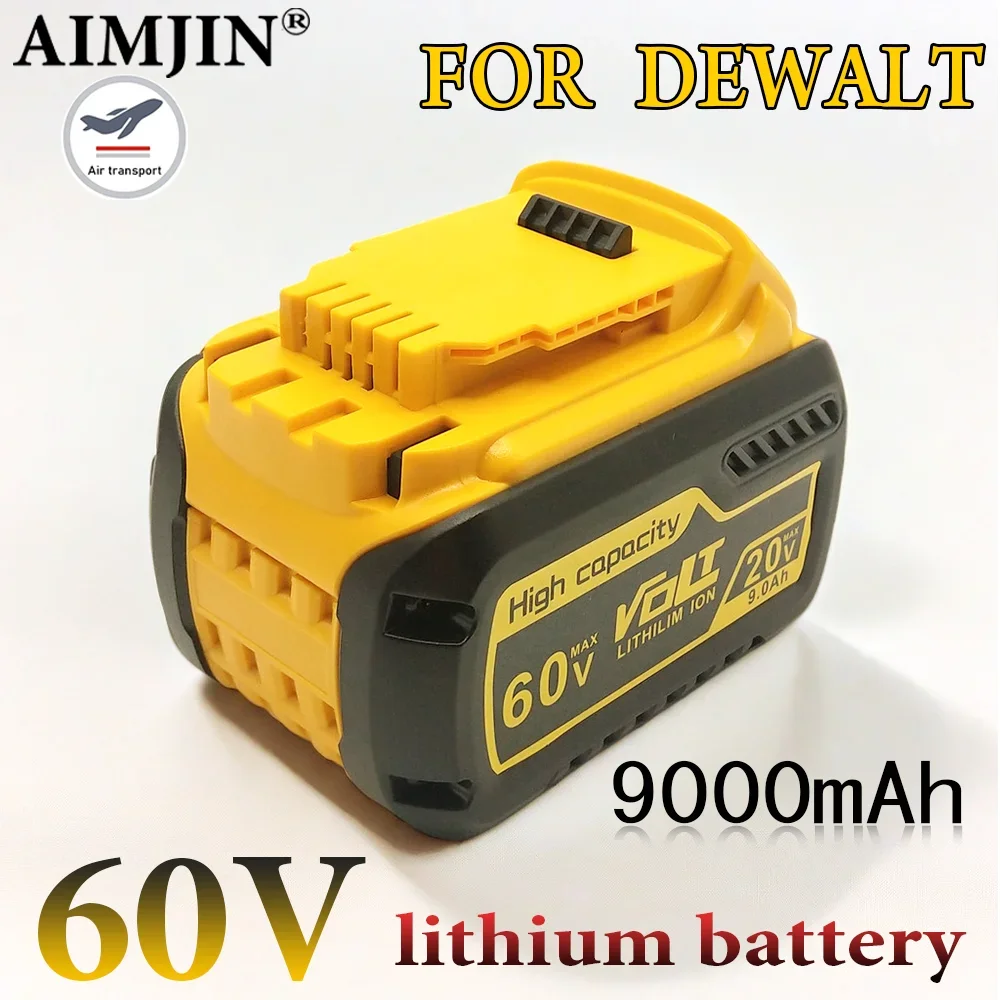 9.0Ah 60V For Dewalt 20V Battery DCB609 Replacement Battery Li-ion Power Tool Battery For Dewalt Batteries With LED Lamp