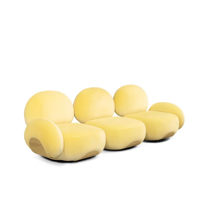 

Living room lamb wool fabric sofa light luxury high-end furniture