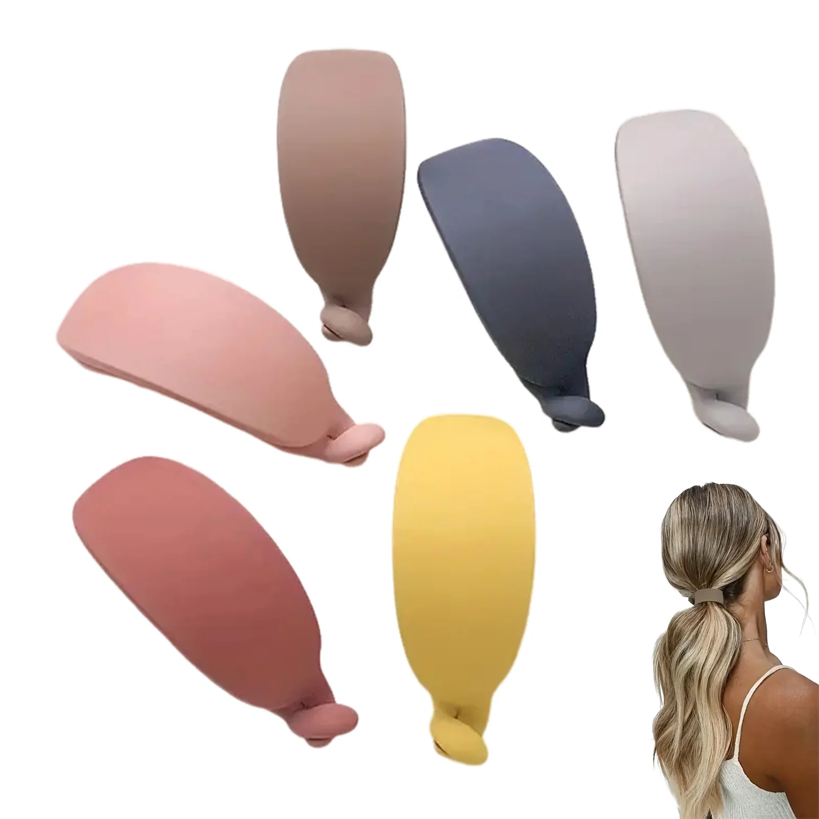

Banana Hair Clips 6/12/18 Pack Medium Size Non Slip Ponytail Holder for Women Plastic Hair Accessories