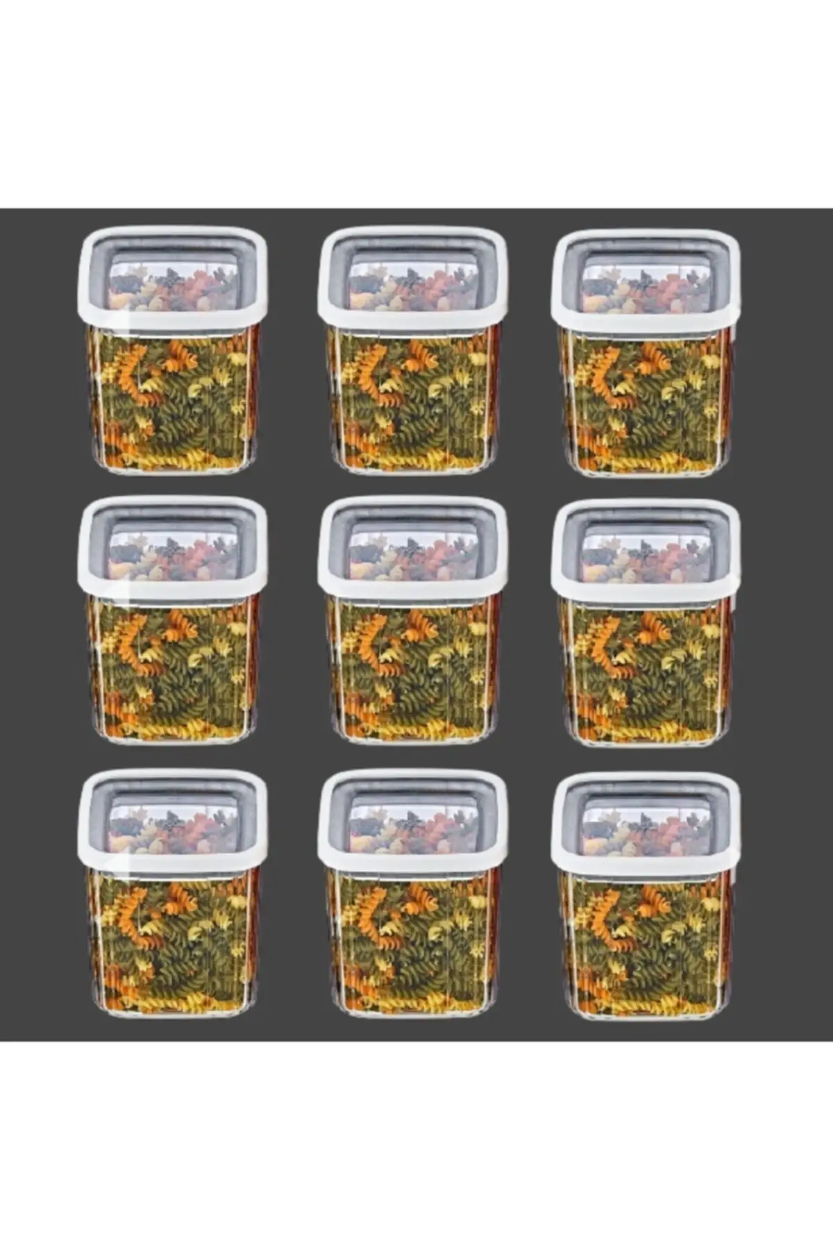 DOLBOVI 9x800 ml square bracelet cover storage container