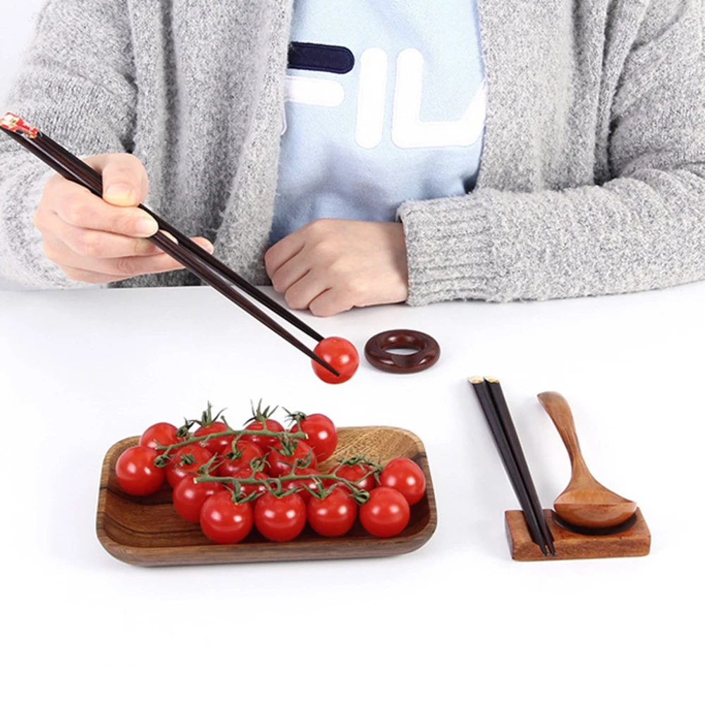 Wooden Chopsticks Holder Vintage Chopstick Rest Chopsticks Stand Holder Chopstick Rest For Dining Table Accessories Supplies