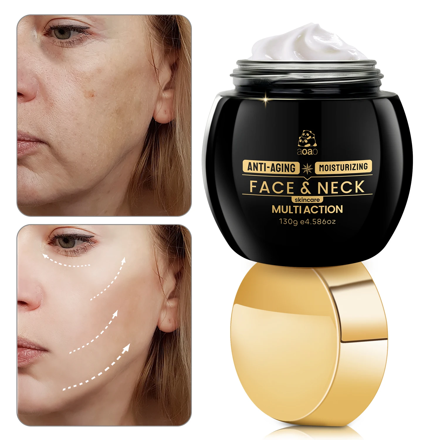 

Крем для лица AOAO — гиалуроновая кислота, коллагеновый пептид, масло Jojoba и витамин Е — укрепляющий и увлажняющий уход за кожей для младшего образа жизни