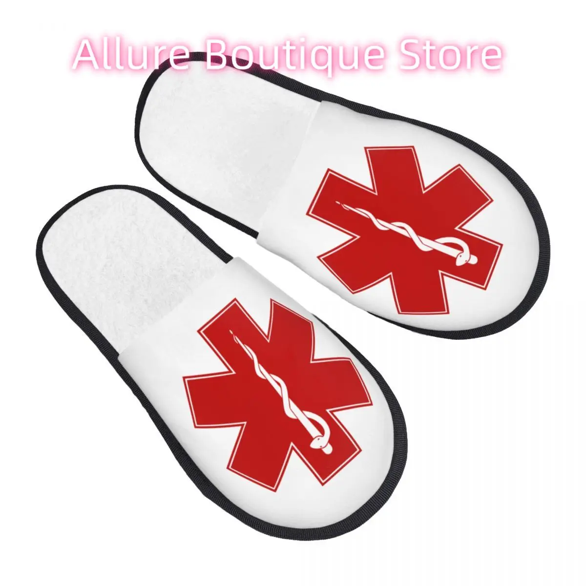 

Гостевые тапочки Emt Star Of Life для спальни, женская домашняя обувь Emt Paramedic с индивидуальным принтом