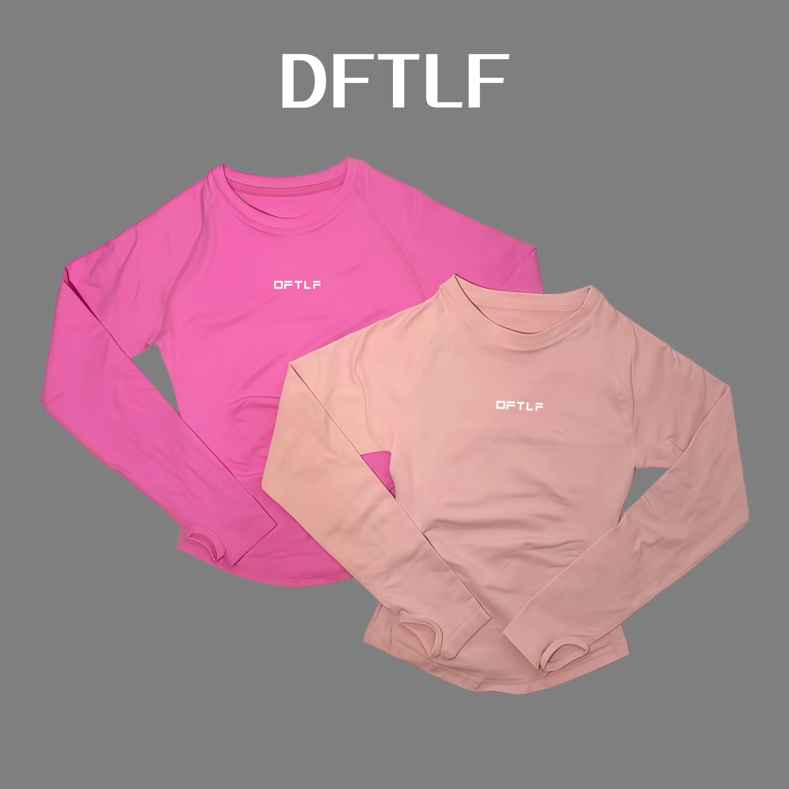 DFTLF Defy Long Sleeve Top Seamless Buttery Soft Gym Shirt 4 Way Stretch Ribbed Running Tops Yoga Workout Fitness Sportswear