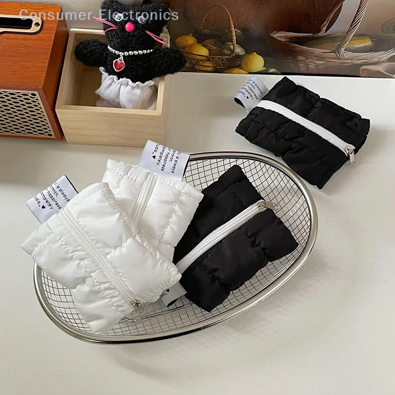 Korean Ins Cloud Coin Purse Cute Portable Small Wallet Solid Color Money Change Pouch Zipper Cosmetic Bag For Girls Gifts