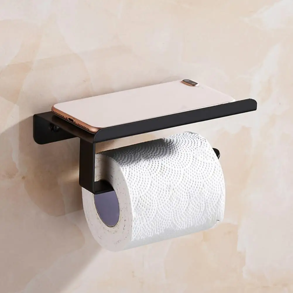 2 Colors 1 Set Great Space Saving Toilet Roll Stand Thickened Roll Paper Stand Anti-drop   for Bathroom