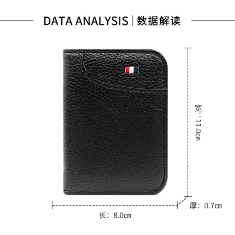 محفظة رجالية محفظة قصيرة حامل بطاقة موضة رقيقة متعددة البطاقات الأعمال محفظة جلدية ناعمة للرجال بولسا الأنثوية محفظة نسائية للعملات المعدنية #4
