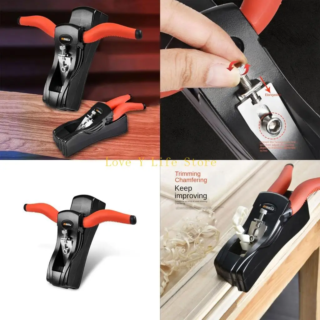 L74C Talang Planer Pekerjaan Kayu Tangan Planer Chamfering Pemangkasan Planer untuk Profesional Diy Proyek Kayu Dapat
