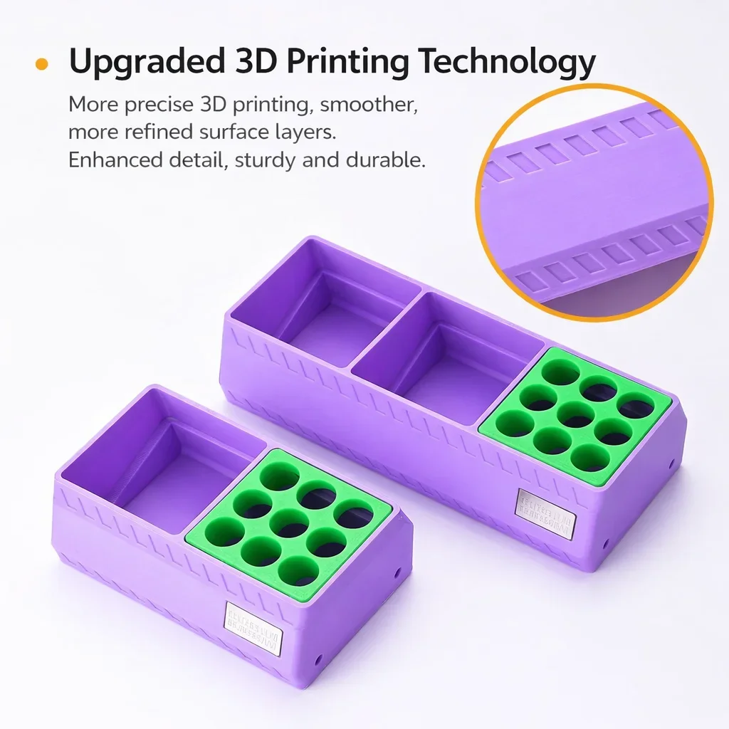 MSWZ TS009 Magnetic Multi-function Glue Tool Storage Box, Portable Desktop Organizer for Model Building Hobby