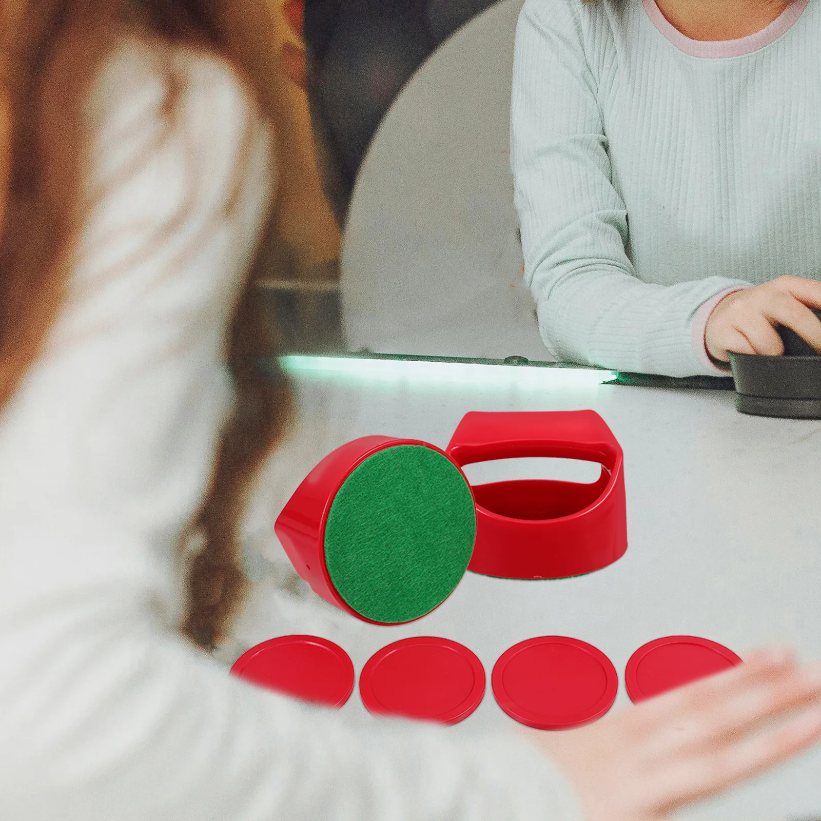 1 مجموعة 1 مجموعة الأحمر البلاستيك هوكي كرات الصولجان دفع استبدال ل الطاولة هوكي الجليد اكسسوارات الأسرة حفلة متعة الإمدادات #1