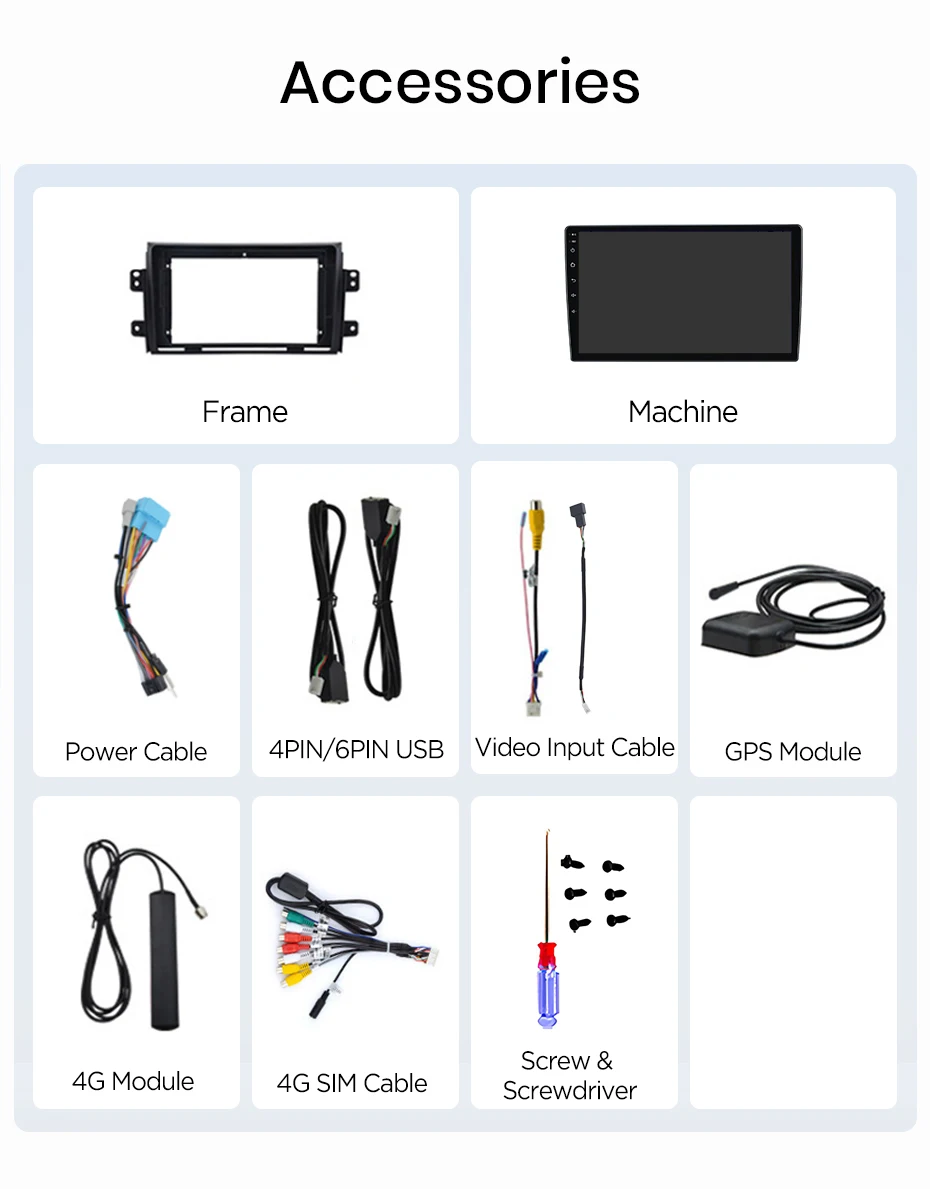Junsun Wireless CarPlay Android Auto Autoradio für Suzuki SX4 Fiat Sedici 2005-2014 Intelligente Systeme DSP SWC RDS GPS FM BT – Detail 26