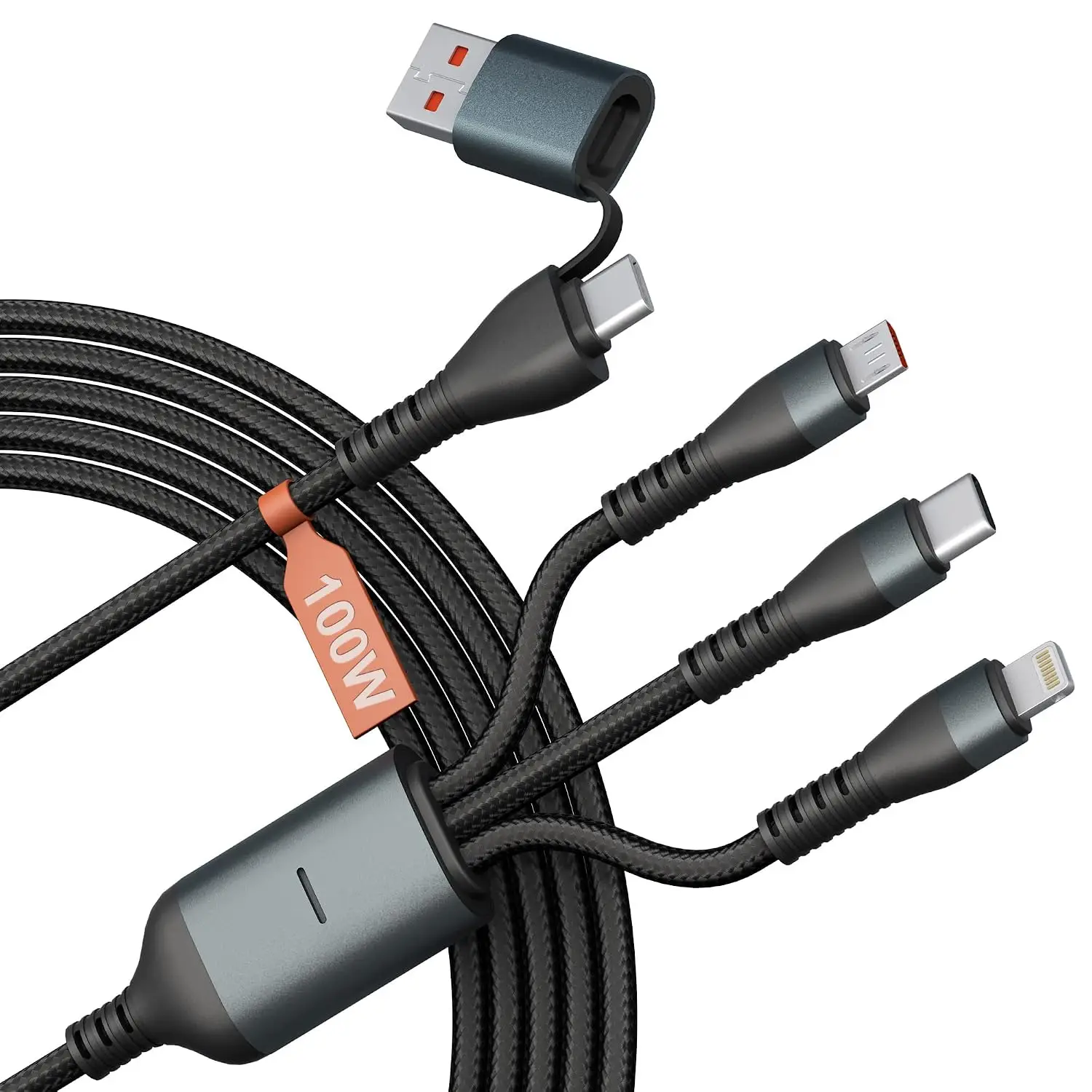 3M USB C to Lightning Type-C Micro USB Phone Cable 100W Fast Charging Nylon Braided Cord for Apple iPhone Huawei Pixel Samsung