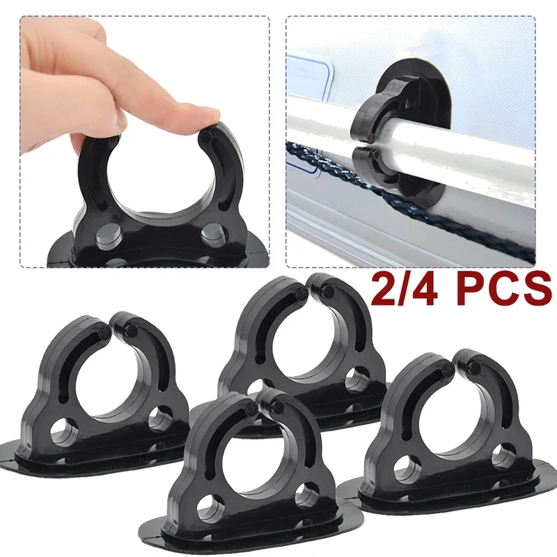 Soporte de almacenamiento para remos de kayak, 2/4 piezas, clips de plástico para remos de canoa, bote inflable de goma