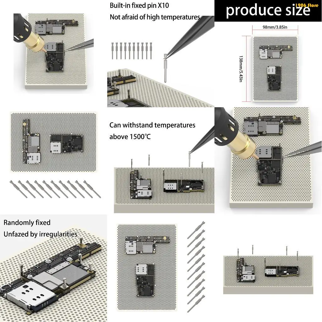 U1JB Durability Electronics Repair Stand High Temp Resistant Maintenance Platform for Phone Repair and Metal Casting Projects