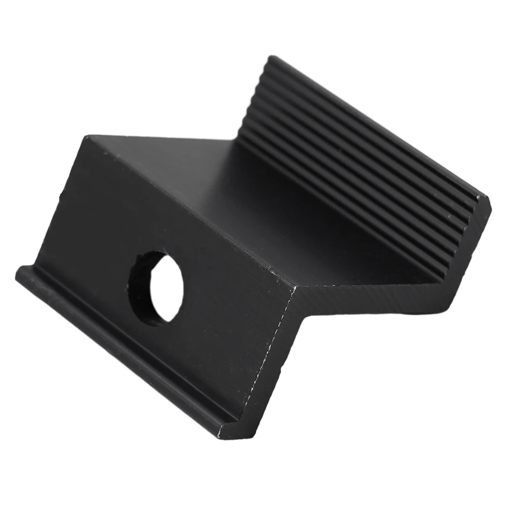

10Pcs End Clamp Accessories Aluminum Alloy Spare Parts 30mm/32mm/35mm/40mm Black Mount Racking Solar Panel Useful