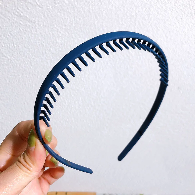 Fashion Solid Color Plastic Hairbands for Women