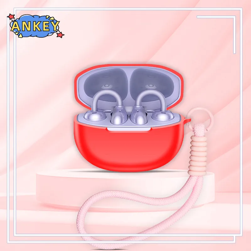 Etui Ochronne na Słuchawki Honor Choice EarBuds Clip 2 z Smyczą, Miękkie Silikonowe Obudowy Akcesoria — zdjęcie produktu 3