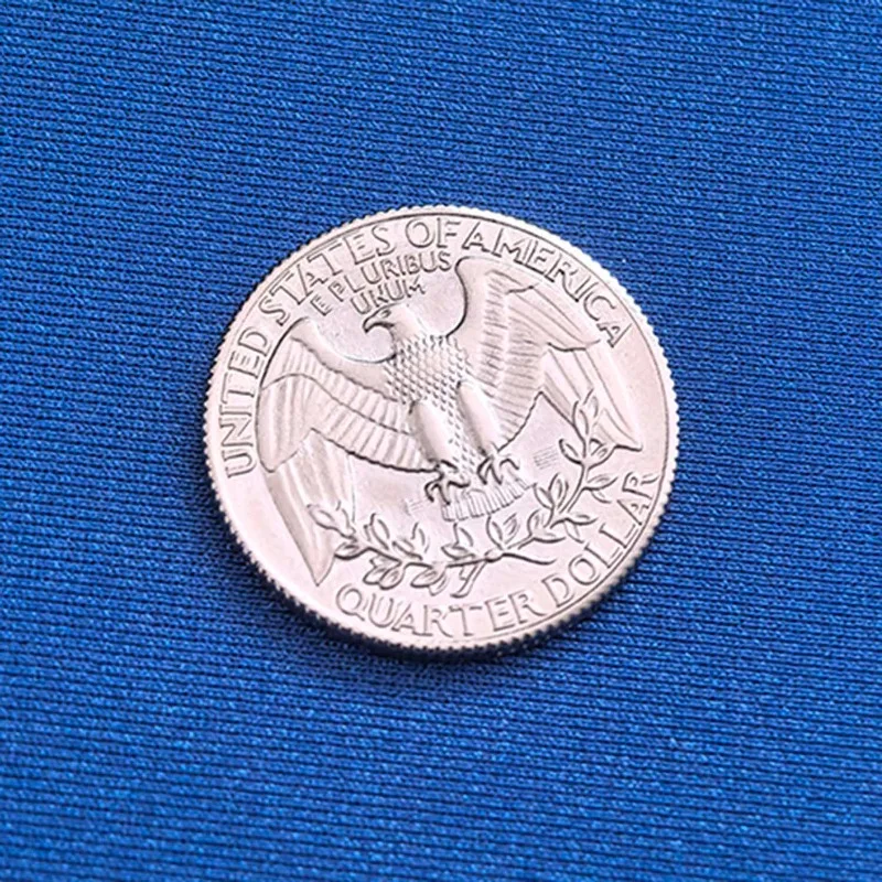 Moneda de cuartos de dólar de doble cara, trucos de Magia, accesorios de Magia de primer plano, accesorios de mago, ilusiones, Magia divertida, 1 ud.