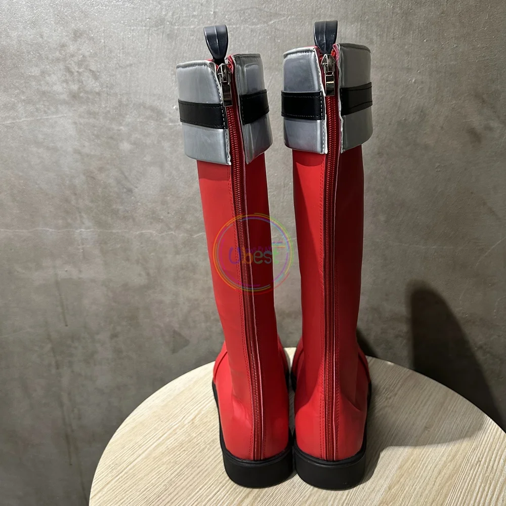 Tokusou Sentai Dekaranger Deka Red Banban Ban Akaza Shoes Cosplay Men Boots