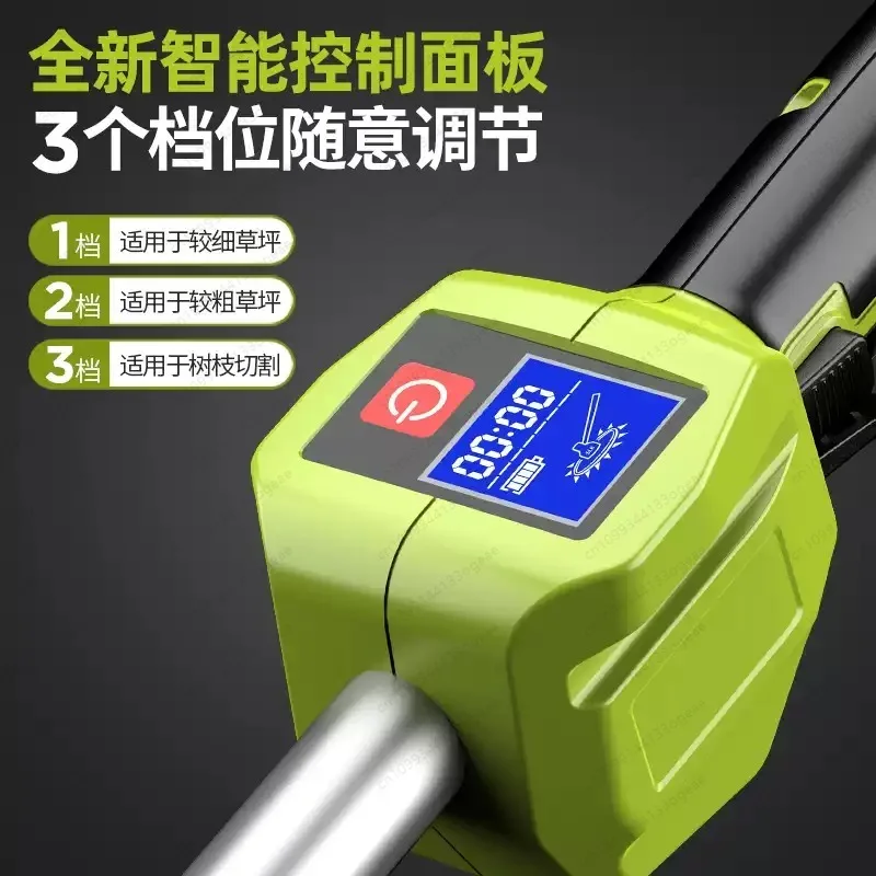 New Electric lawn mower high power backpack lithium battery  brushless rear rechargeable agricultural brush cutter artifact
