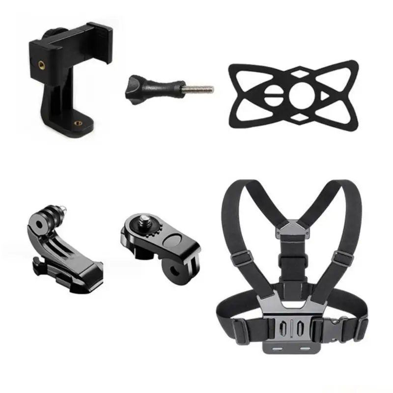E56B MultiFunction Camera Accessories Chest Mount Harness Compatible for Camera For First Person View Recording