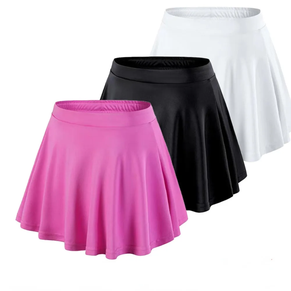 2024 Summer Popular Children's Sports Skirt Short Skirt Girls Performance Pleated Skirt Lined Anti-Exposed Tennis Skirt