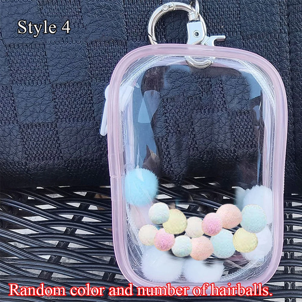 Jewelry Organizer Transparent Storage Box Pouch Mystery Box Keychain Bag Storage Case Thicken Wallet Cute Doll Bag Organization