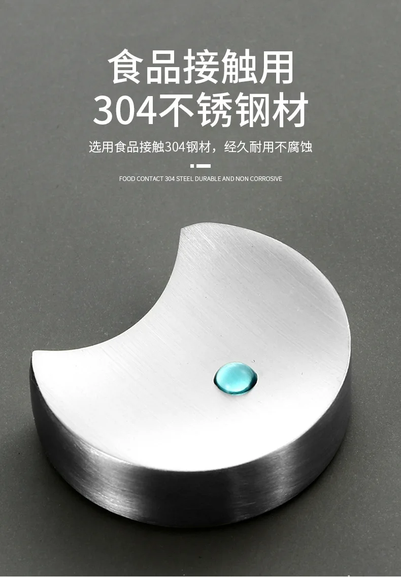 

4Pcs Stainless Steel Chopstick Holders Creative Moon Design Golden Finish Dishwasher Safe for Dining Table Metal Spoon Stand