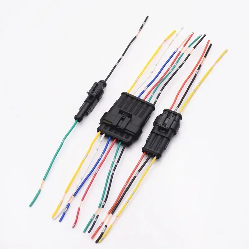 Waterdichte connector voor auto's, 6-draads butt-terminalkabelboom, 1P 2P 3P 4P 5P 6P draadbuttplug