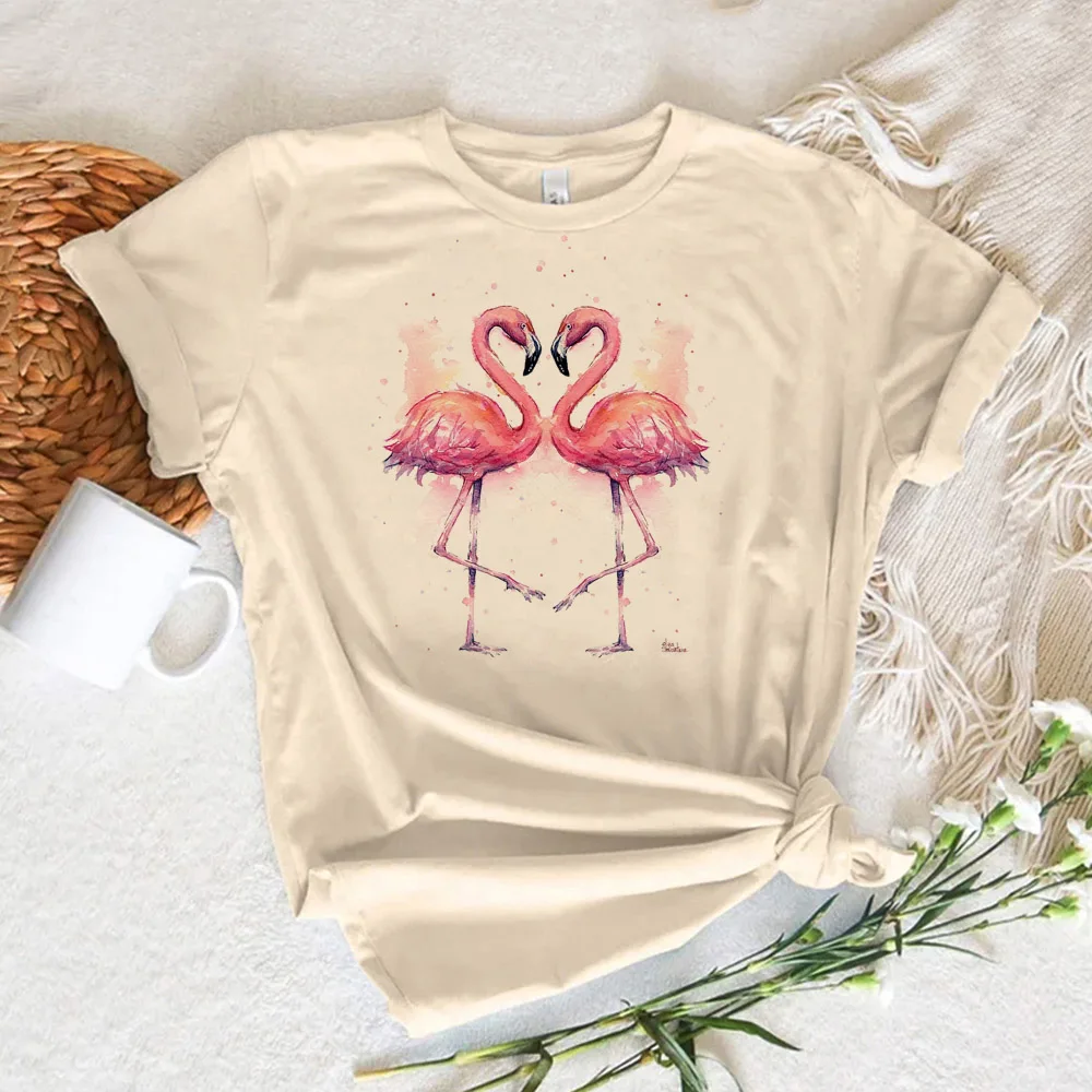 

Flamingo tshirt women harajuku streetwear manga t-shirts girl graphic manga harajuku clothes