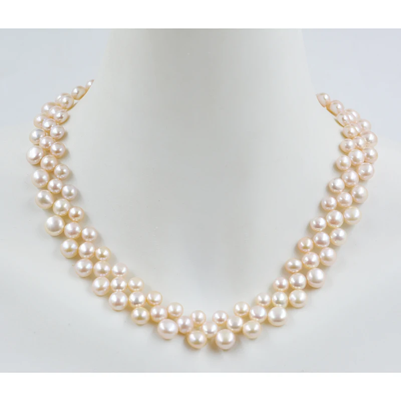 6-8MM AAA+AAA . Attention please THE LAST DAYS OF Discount!!! beautiful pearl  Necklace. 17