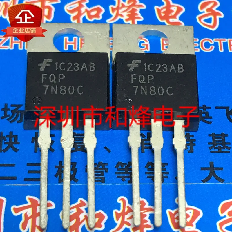 5PCS-10PCS FQP7N80C   TO-220 7A 800V   New And Original On Stock