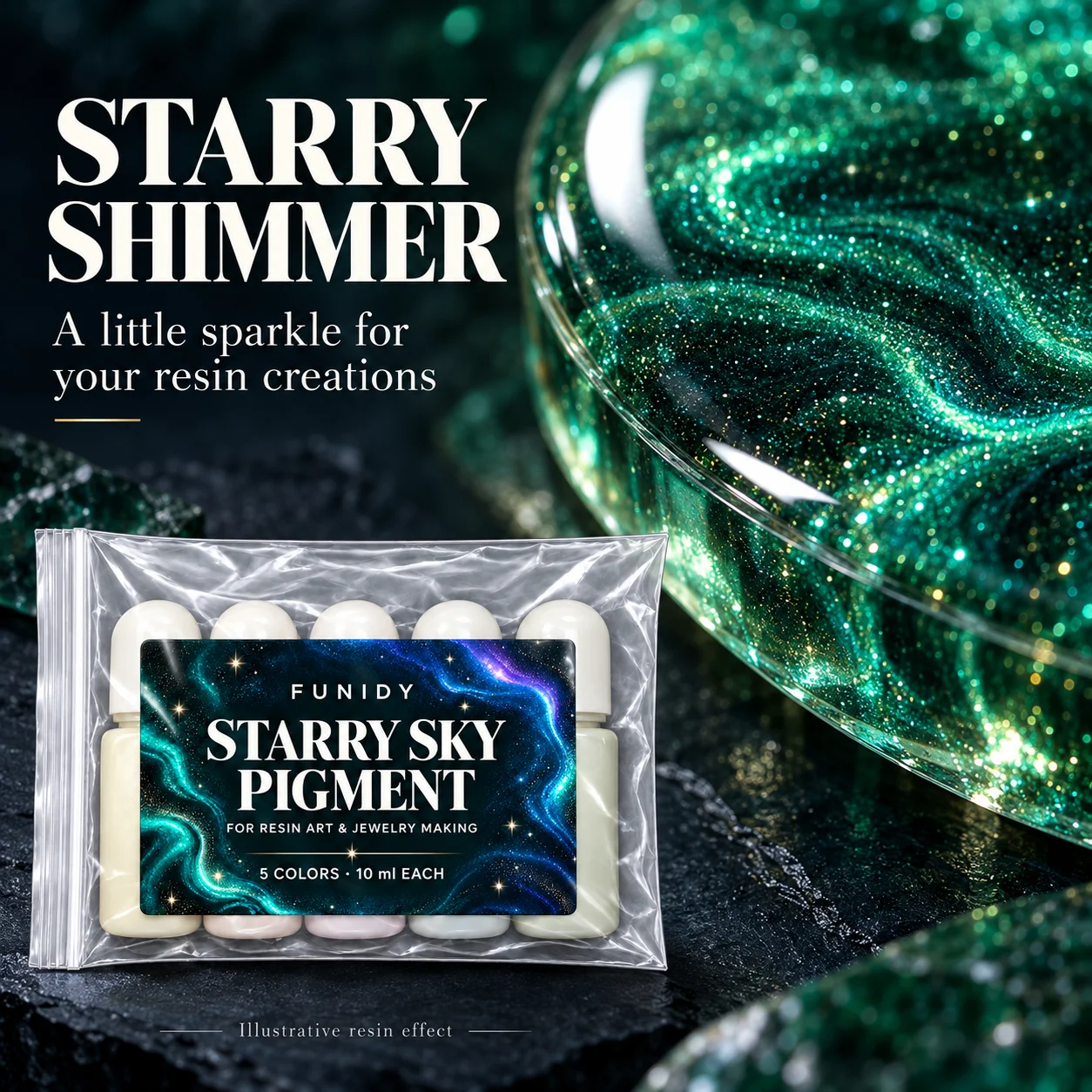 Art Starry Sky Dye - Handmade Creative Coloring Materials, Featuring Multicolor Color Matching, Helping Create Starry Gradient
