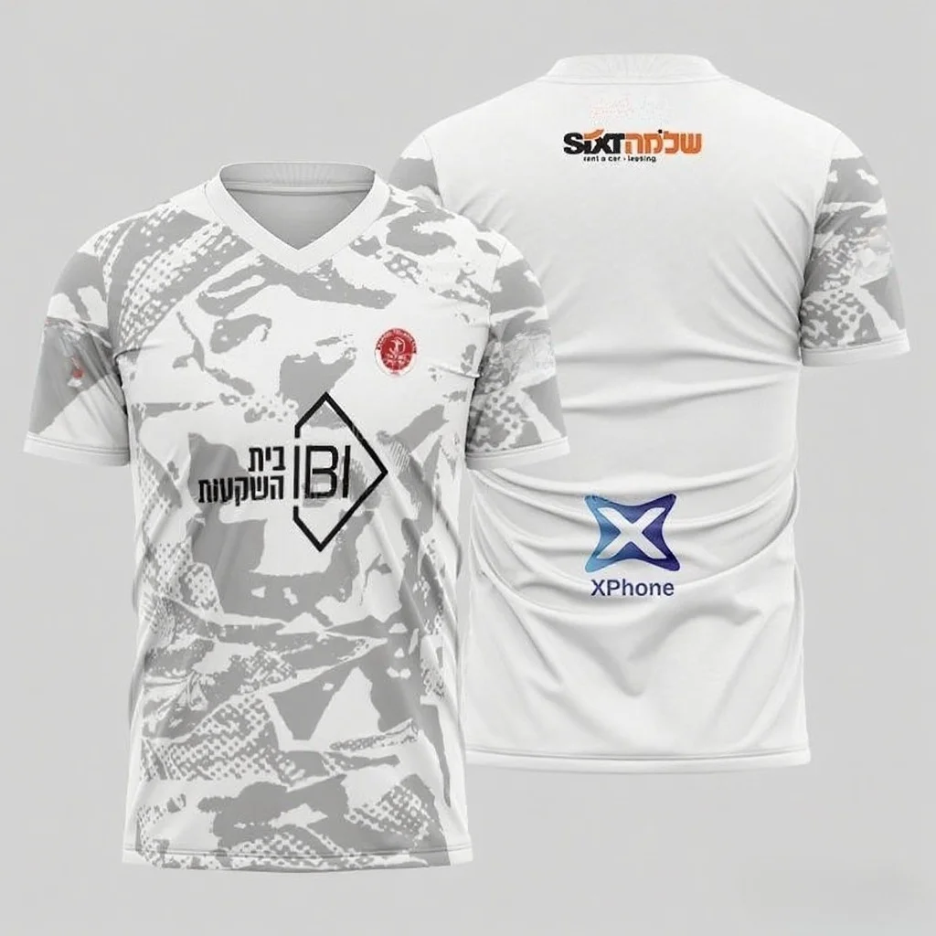 2026 Hapoel Tel Aviv FC Mode-Trikots mit Team-Emblemen, Sponsor-Logos und einzigartigen Designs für echte Fußballfans, Familien-Matching Y2k – Detail 4