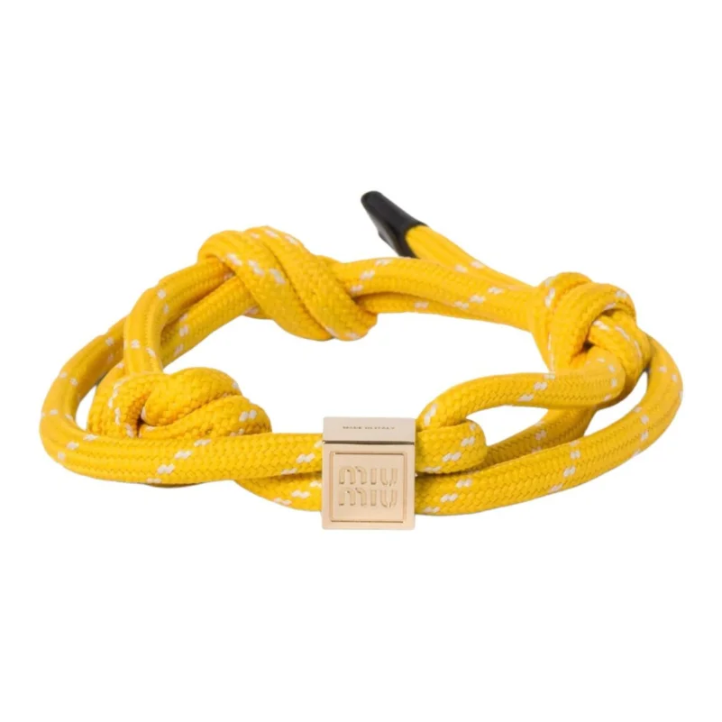 

MIU MIU Logo-engraved Cord Bracelet 5IB5383L74F0010
