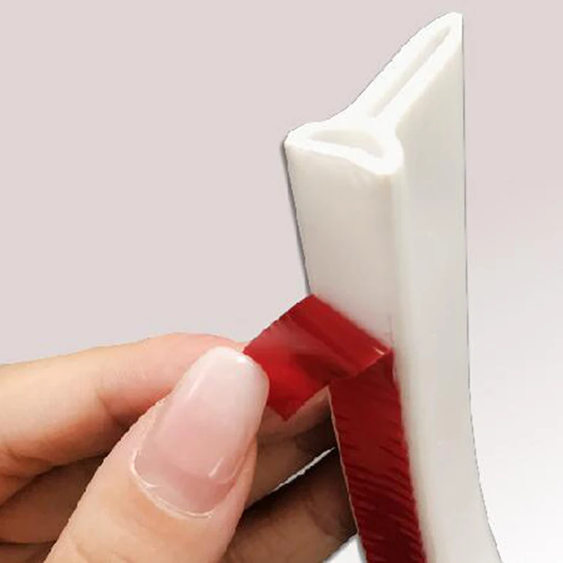 سيليكون أداة إيقاف الماء ذاتية اللصق انحناء مرنة المياه الاحتفاظ قطاع باب الحمام الجاف الرطب فصل دش حاجز السد