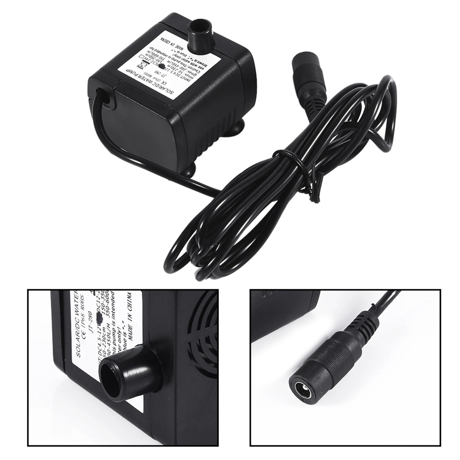 DC12V Solar Amphibious Mini Submersible Water Pump for Fountain Pond